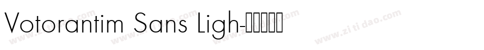 Votorantim Sans Ligh字体转换